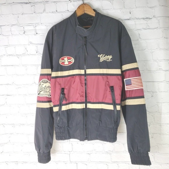 Rare Victory Motorcycle Polaris‎ Jacket Size Small Lightweight Jacket. - Picture 1 of 16